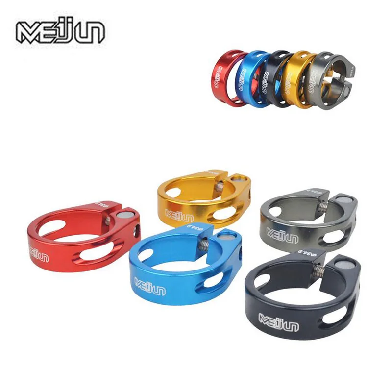 MEIJUN 34.9mm Ultralight Aluminum Alloy Mountain Bikes Folding Bicycles Seat Post Clamp For 30.4 30.8 31.6mm Seatpost Tube Clip