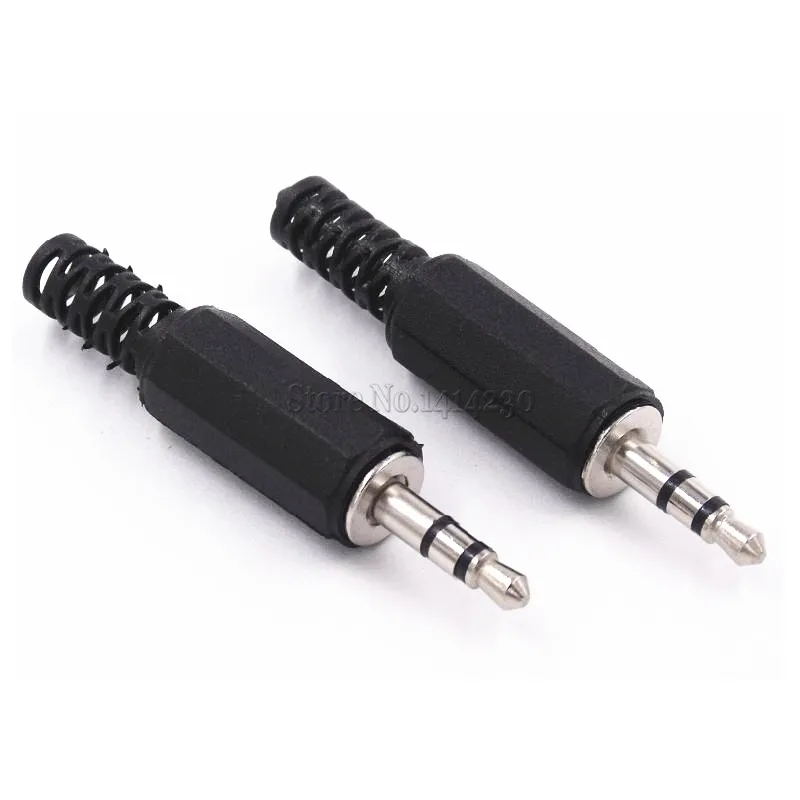 10PCS 3.5MM Stereo Audio Plug 3.5 Dual Encoding Audio Plug 3.5mm Stereo Plug