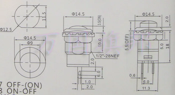 Free Delivery. Don't lock the door bell button switch button According to the 12 mm green DS - 313