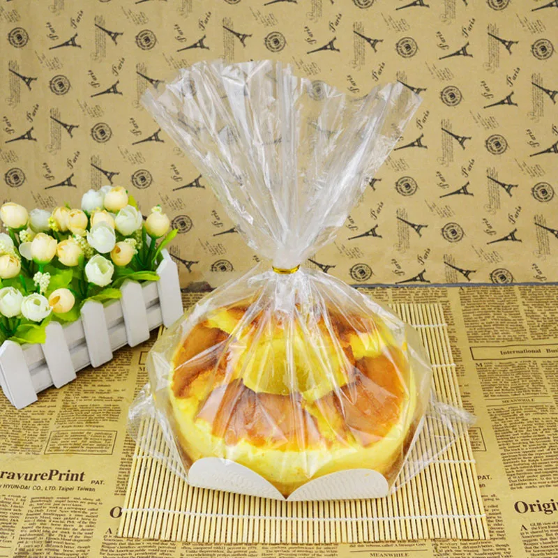 

500set/lot 8 inch Chiffon Cake Packaging Bags Plastic Gift Packaging Bag Bread Toast Packaging Bags ZA5017
