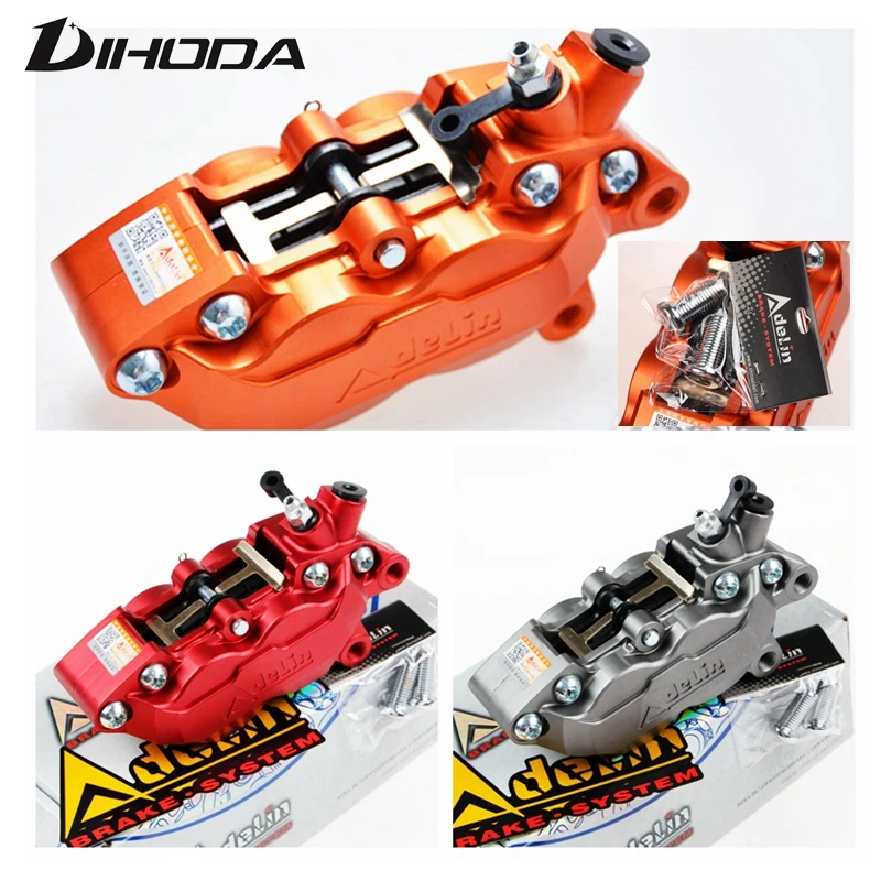 Adelin ADL-7 ADL-20 Brake caliper HF6/F101 Motorcycle Disc Brake Caliper Right Left 4 Piston 40mm For BWS RSZ CNC Honda cbr 1000