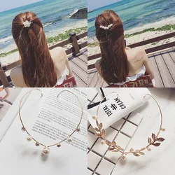 1PC New Arrival Fashion Headbands For Women Crystal Alloy Hairbands Back Holder Headwear Girls Lovely Hair Band Hair Accessories