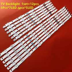 LED Strip 7+5Lamp D4GE-550DCA-R3 D4GE-550DCB-R3 BN96-30431A BN96-30432A For Samsung 55'' UE55H5500 UE55J5670 UE55H6350 UE55H6240