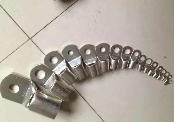 50pcs Snapshot of copper terminals SC6-5 SC6-6 SC6-8 copper nose Copper cable terminal Copper tin plated terminals