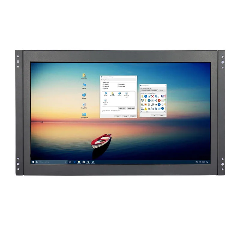 13.3 Inch 1920*1080P HD Open Frame Resistive/Capacitive Touch Screen Monitor Laptop VESA/Wall Mounted  With VGA HDMI Interface