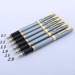 classic 388 Duckbill flat Gothic parallel art Flower fashion metal Art Flat poetry Fountain Pen