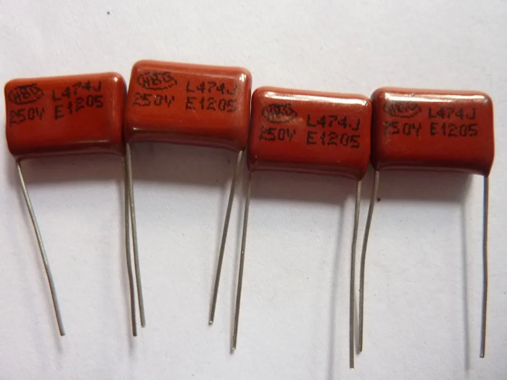 

10pcs CBB 474 250V 474J CL21 0.47uF 470nF P15 Metallized Polypropylene Film Capacitor