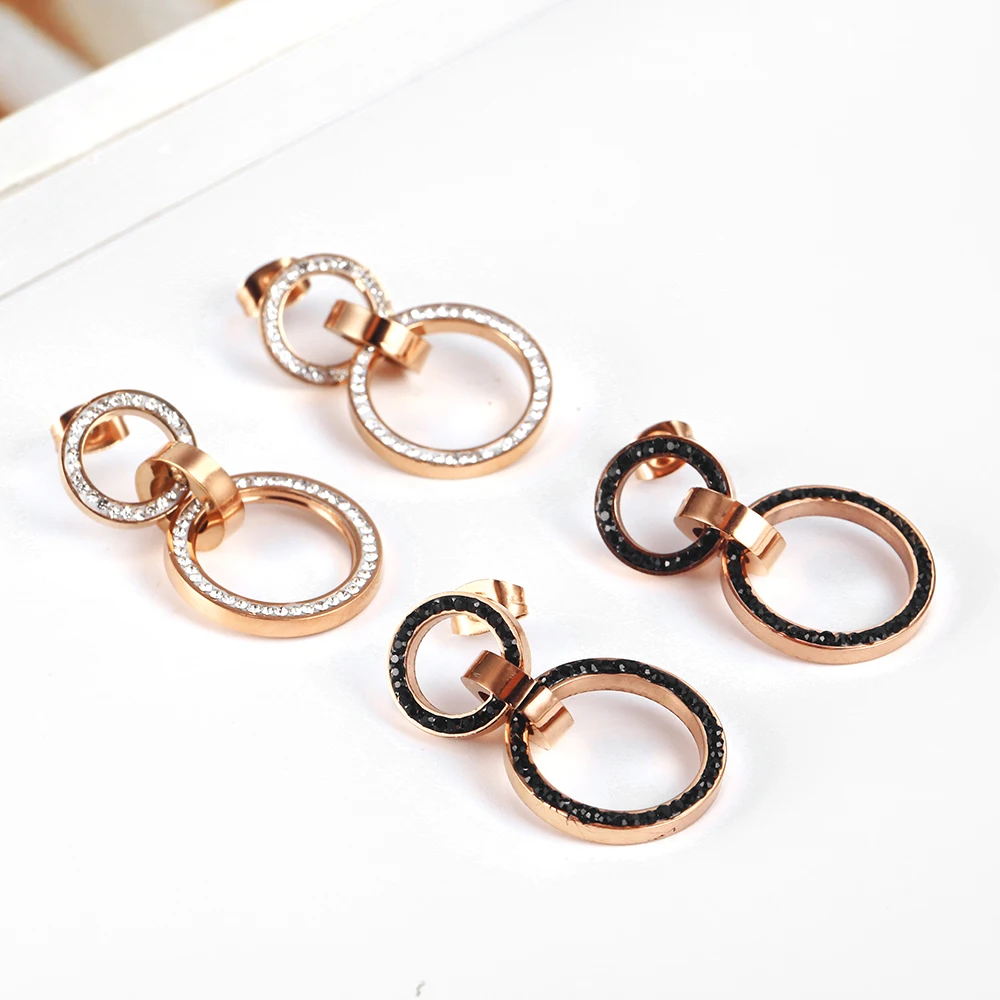 Shape Drop Earrings For Women Stainless Steel Jewelry Accessories