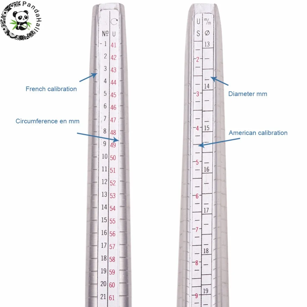 Perhiasan Alat 4 Buah/Set Cincin Pembesar Tongkat Mandrel Menangani Palu Cincin Sizer Jari Mengukur Stick 25 ~ 28 Cm/ 1.1 Cm Drop Pengiriman