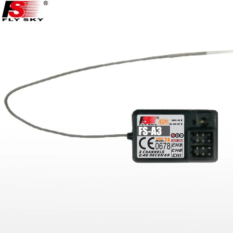 1 pz originale Flysky 2.4G Flysky FS-A3 auto barca telecomando ricevitore a 3 canali per RC Car Boat