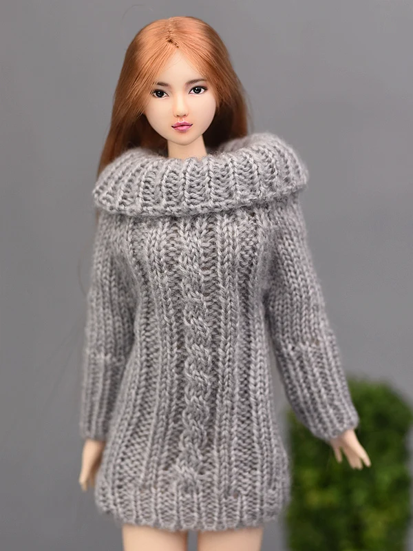 For Outfit Pullip Doll Accessories Princess Casual Suit Top Coat For 30 Cm Doll Clothes Sweater White Black Yellow 1/6