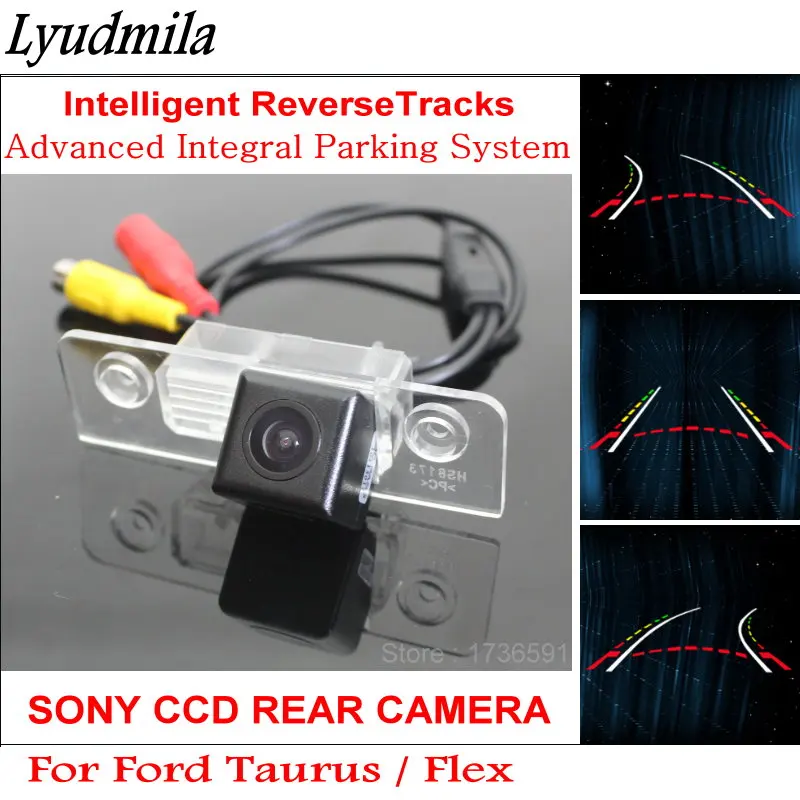 FOR Ford Taurus / Flex 2008~2014 Car Intelligentized Trajectory Backup Reversing Camera Rear View HD Dynamic Guidance Tracks