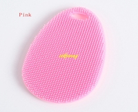 600pcs/lot Fast shipping Multifunction Silicone Dish Bowl Cleaning Waterdrop Sponge Brush Antibacterial Cleaning Pad 4 colors