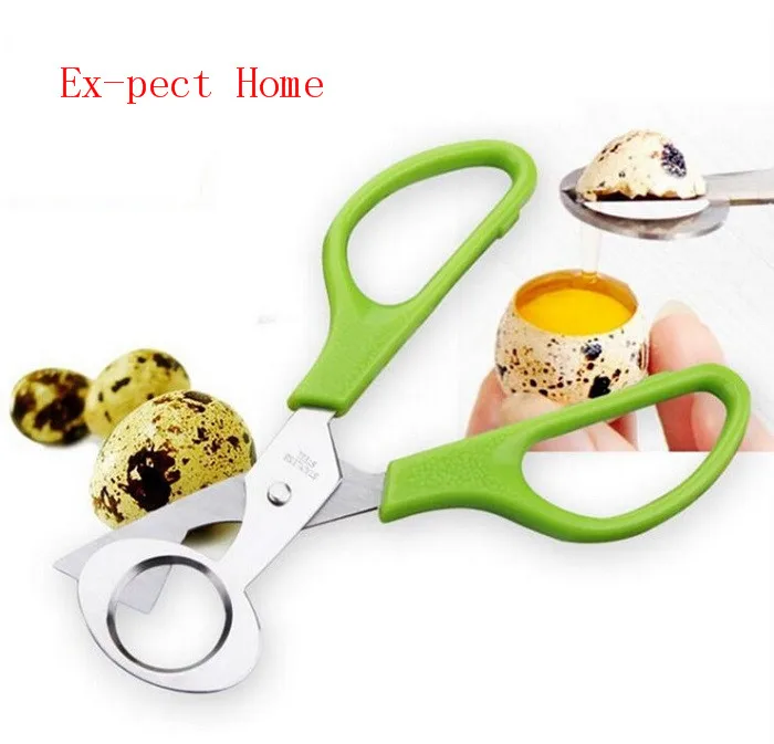 Free shipping 500pcs Hot sale Pigeon Quail Egg Scissor stainless steel Bird Cutter Opener Kitchen Tool Clipper