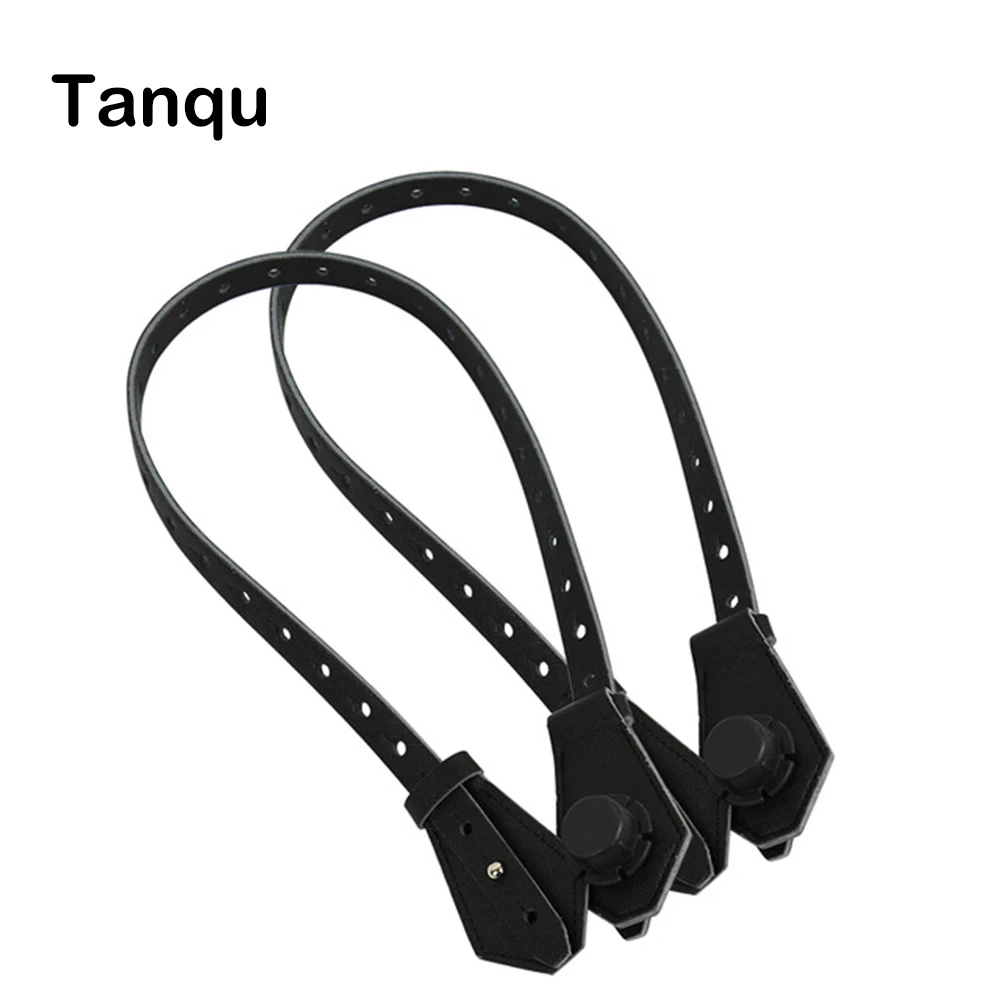 

TANQU Bidirectional Adjustable Length Flat Leather Belt Handle with Clasp for Obag Basket Bucket City Chic Women Handbag O Bag