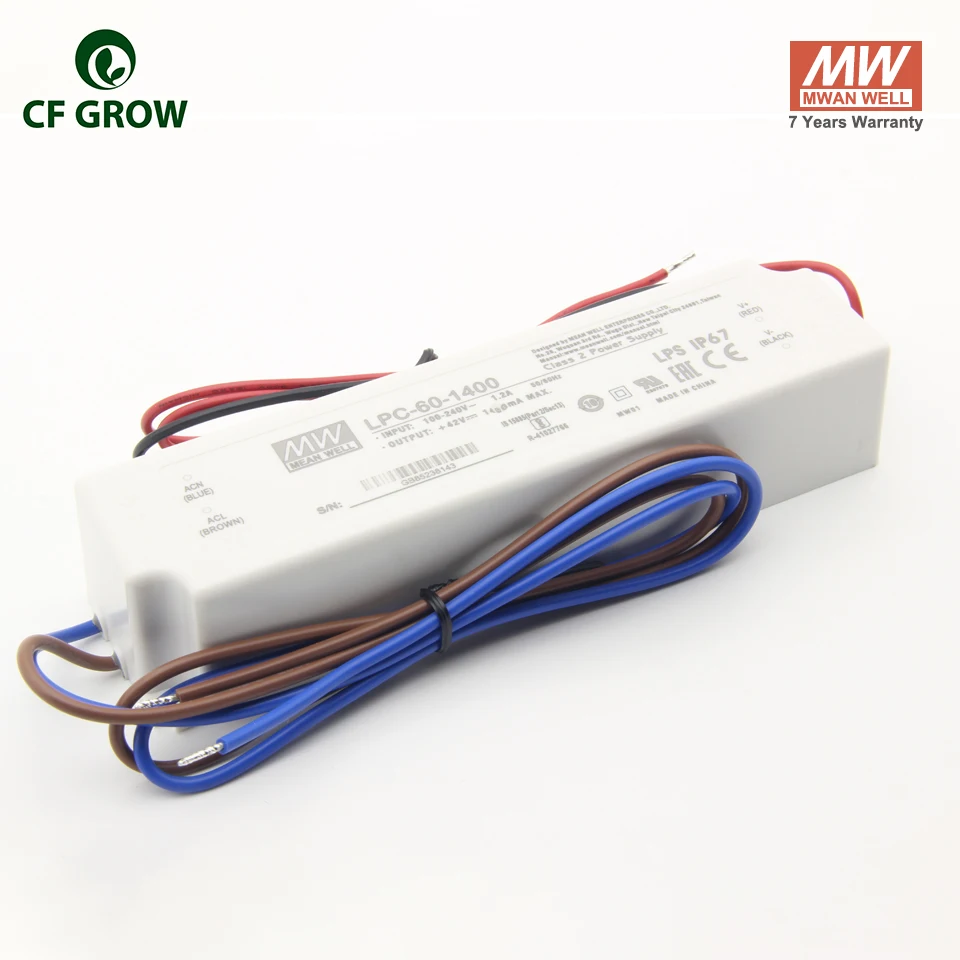 Meanwell Dimmable 185W 240W 320W HLG-185H-42B HLG-240H-36B  APV-12-12 Output LED Power Adapter For LED Grow Lights Accessories