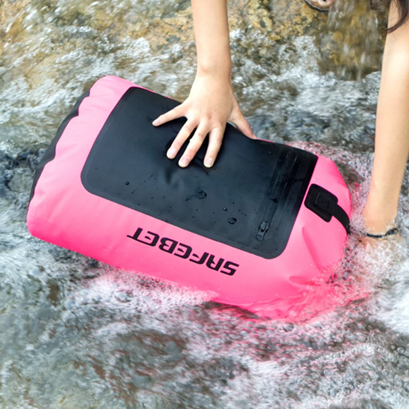 Waterproof Dry Bag Heavy Duty Roll-Top Closure For Beach Rafting Boating Hiking Camping Fishing Outdoor Running Backpack 45L