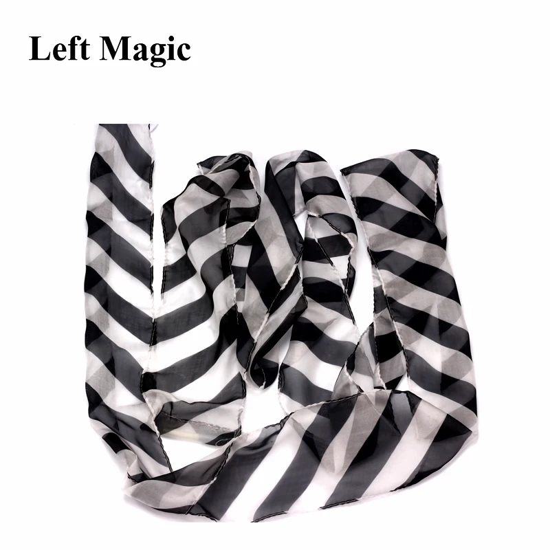 Glove To Zebra Streamer Silk Scarf Magic Tricks Professional Magician Street Stage Party Magia Props Magic Classic Toys