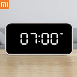 Xiaomi Mijia Xiaoai sveglia intelligente trasmissione vocale orologio ABS orologio da tavolo Dersktop calibrazione automatica del tempo Mi Home App