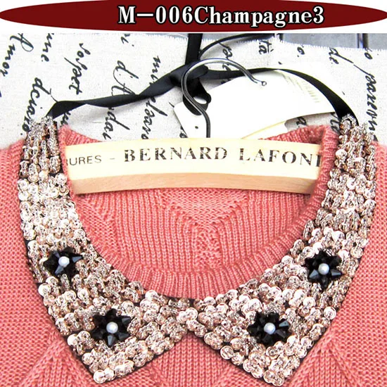 Women Beads Jewelry Necklaces Fashion Boutique Temperament Necklace chiffon beaded sequined equined collar pendent collier femme