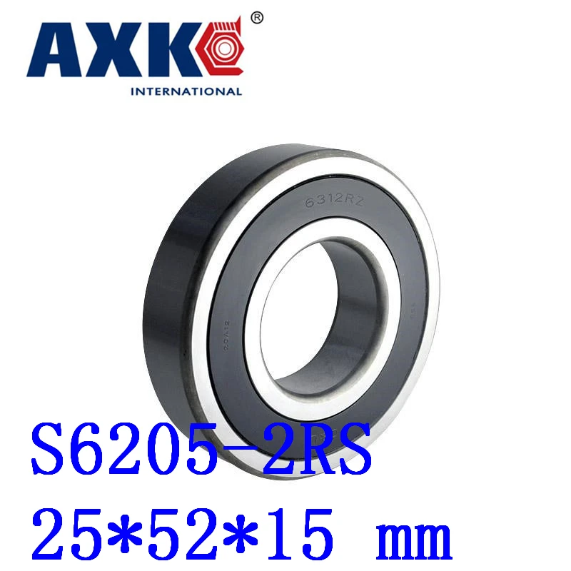 

Rodamientos 2pcs Free Shipping Sus440c Environmental Corrosion Resistant Bearings (rubber Seal Cover) S6205-2rs 25*52*15 Mm