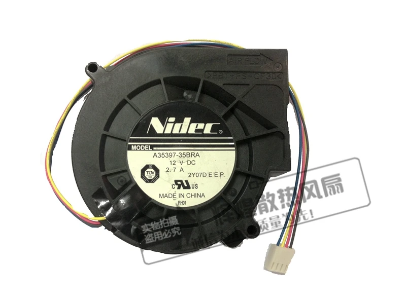 

NEW NIDEC A35397-35BRA 9733 12V 2.7A Temperature control turbine Blower cooling fan