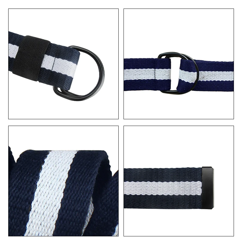 MaiKun Canvas Belts for Men Double Ring Metal Buckle Belts Male Tactical Strap For Jeans