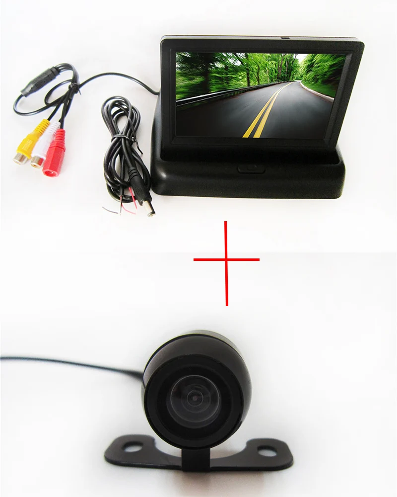 Universal Waterproof Car Rear View Camera High-definition 150 Degree Viewing Angle ,with 4.3 Inch Foldable monitor