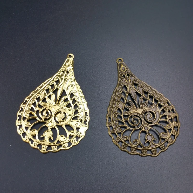 20 pièces/lot 41x64mm enveloppes en filigrane connecteurs embellissements résultats artisanat accessoires