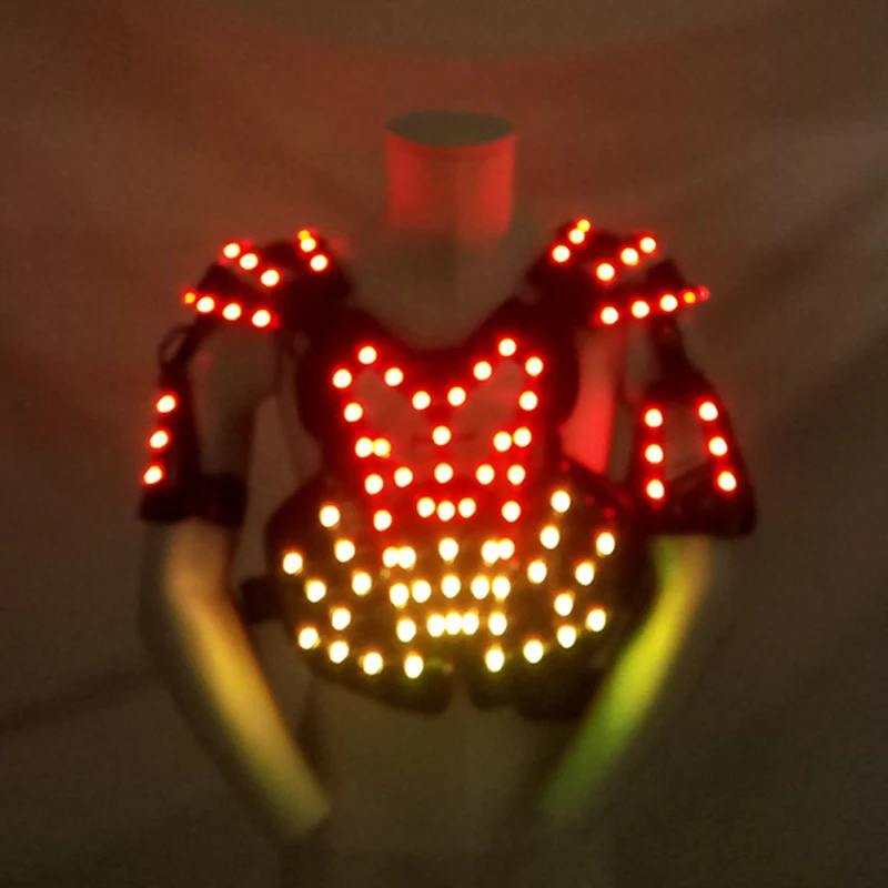 

Led Lighting Luminous RGB Colorful Ballroom Costume Dance Wear Stage Performance Clothes For Party KTV Nightclub Show