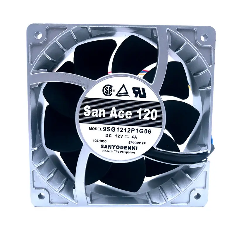 9SG1212P1G06 For Sanyo New 12cm high temperature fan speed fan violence 12038 12V 4A