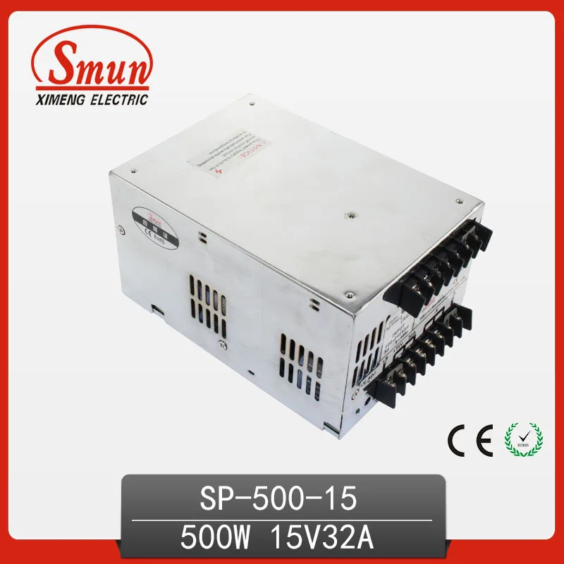 

500W 15VWith PFC Single Output Switching Power Supply With CE ROHS From China Supplier Industrial And Led Used