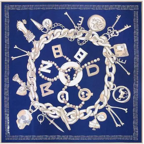 

130cm*130cm Luxury Brand Headband Letter Print Giant Scarf In 100% Silk Twill Silk Scarf For Women,Large Square Scarves Hijab