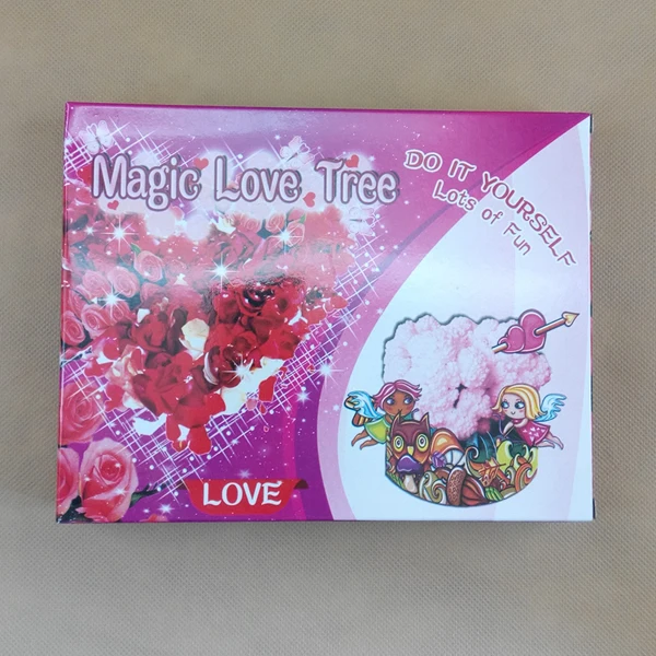 Visual 2019 70mm DIY Red Big Magic Growing Paper Love Tree Kit Magically Grow Loving Cherry Trees Wunderbaum Christmas Kids Toys