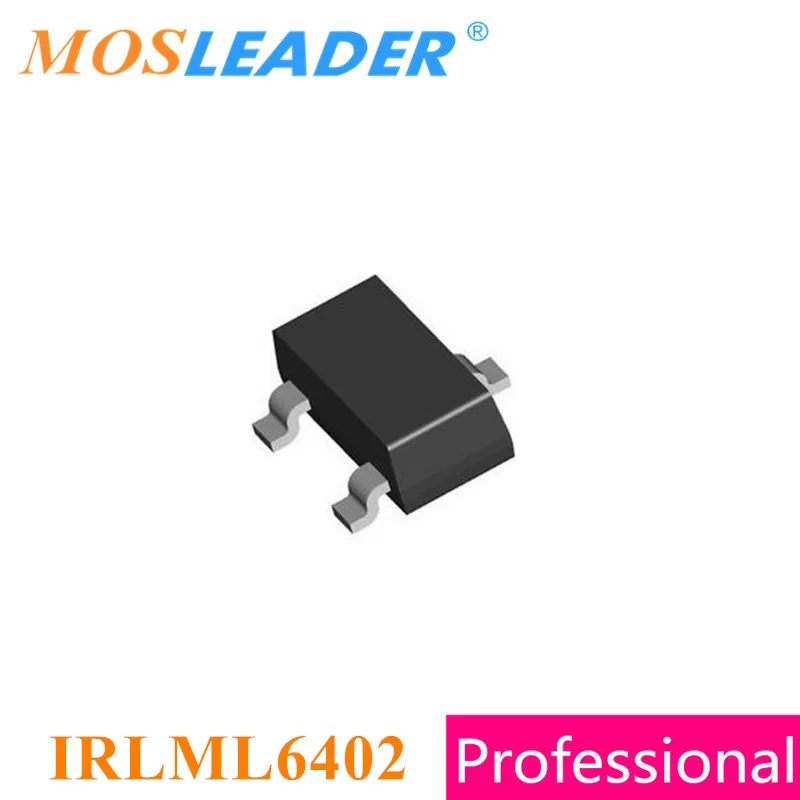 Mosleader 1000PCS IRLML6402 SOT23 20V P-Rds = 65mR 100mR IRLML6402TRPBF IRLML6402TR IRLML6402PBF จีนคุณภาพสูง