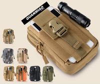 QM Universal Outdoor Sport Tactical Bag  Waist Nags 5.5/6 Inches Waterproof Phone Cases 600D Oxford Tactical Pouch Bag