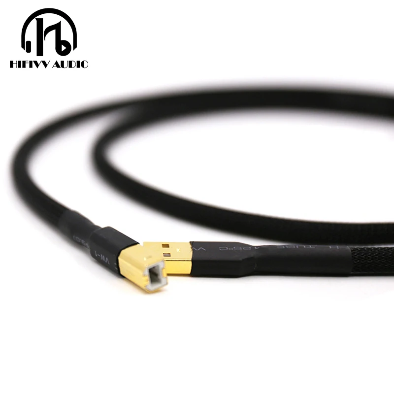 hifi USB cable Dual magnetic ring Anti-Interference amplifier DAC cable usb USB A to USB B