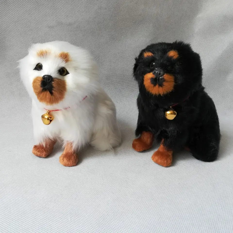 real life toy Tibetan Mastiff about 13x15cm model squatting dog hard model home decoration toy gift h1989