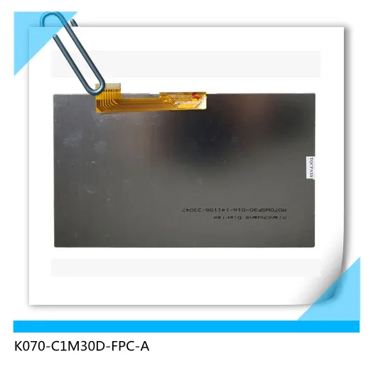 Compatible replacement K070-C1M30D-FPC-A 7 inch lcd screen 30 pin 163MM*97MM*3MM (not original)