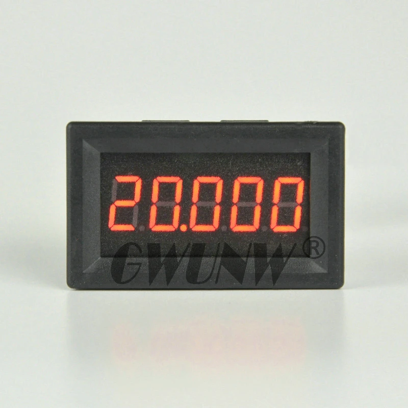 GWUNW BY536V DC 0-99.999V(100V,200.00V,300V,500.00V) Voltage Tester Meter digital voltmeter  5 bit high precision 0.36 inch