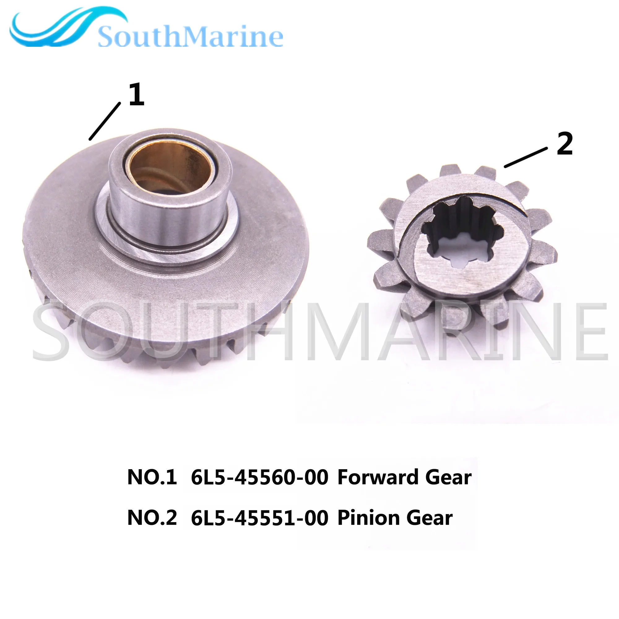 Outboard Motor 6L5-45551-00 Pinion Gear and 6L5-45560-00 Forward Gear Kit for Yamaha F2.5 4-stroke F2.5AMH