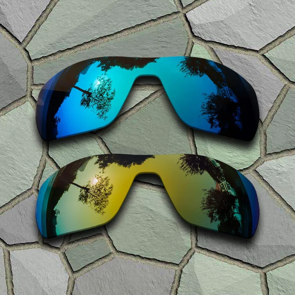 Sky Blue&Yellow Golden Sunglasses Polarized Replacement Lenses for Oakley Offshoot