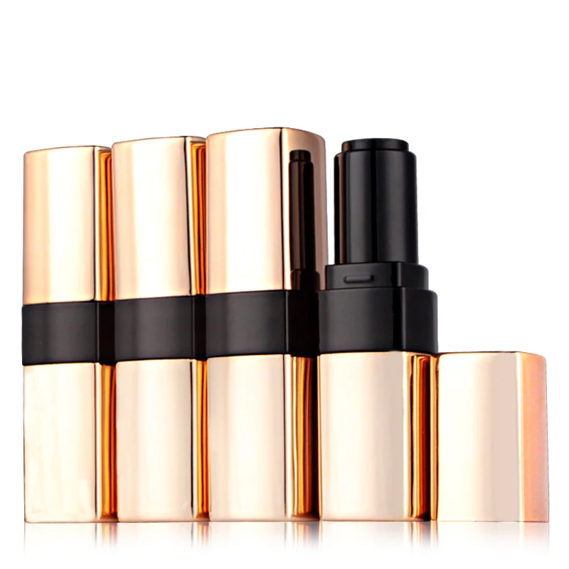 New Arrival Empty DIY Lip Balm Lipsticks Tubes Luxury Gold Makeup PP Packaging Containers for Women Travelling 20pcs/lot