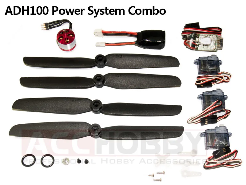 Micro Power System Combos,ADH100 (Including propeller saver,propeller,motor(KV 3700),ESC,servo,battery) RC Plane RC Model