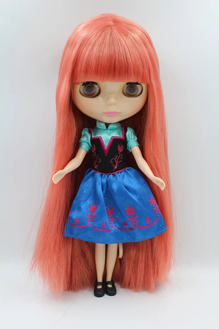 

Blygirl Doll Watermelon Red hair Blyth body Doll Fashion can change makeup