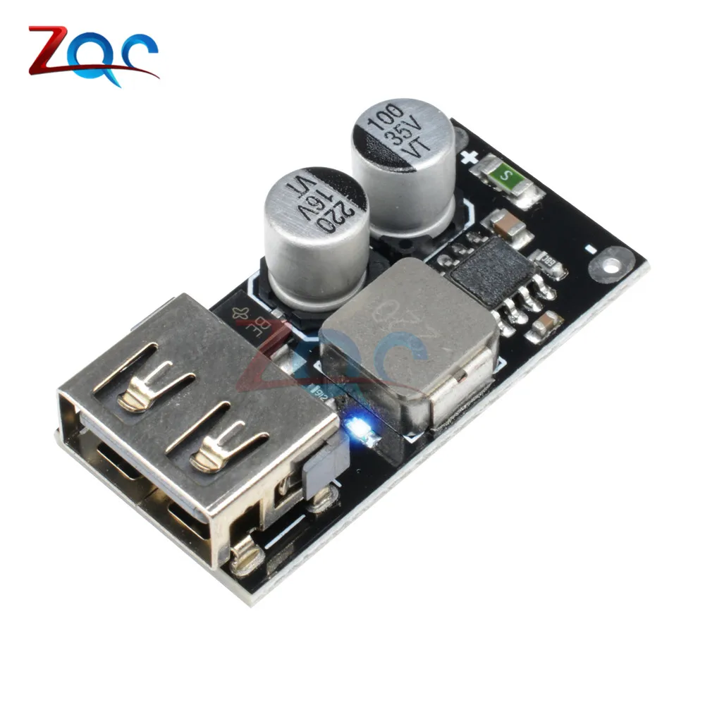 USB QC3.0 QC2.0 DC-DC Step Down Buck Converter Charging Module DC 6-32V 9V 12V 24V to Fast Quick Charger Circuit Board 3V 5V 12V