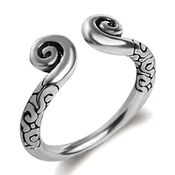 infinity Punk Rock Stainless Steel Mens Biker Rings Vintage Gothic Jewelry Plata Dragon Claw Ring Men zj23 anel masonic