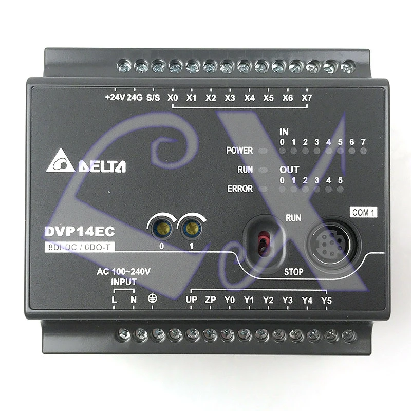 الأصلي دلتا DVP14EC00R3 EC3 سلسلة القياسية PLC وحدة تحكم البرمجة 8DI 6DO RS-232 100-240VAC إخراج التتابع