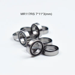 MR117RS 7*11*3(mm) 10pcs Chrome Steel Rubber Sealed Bearing