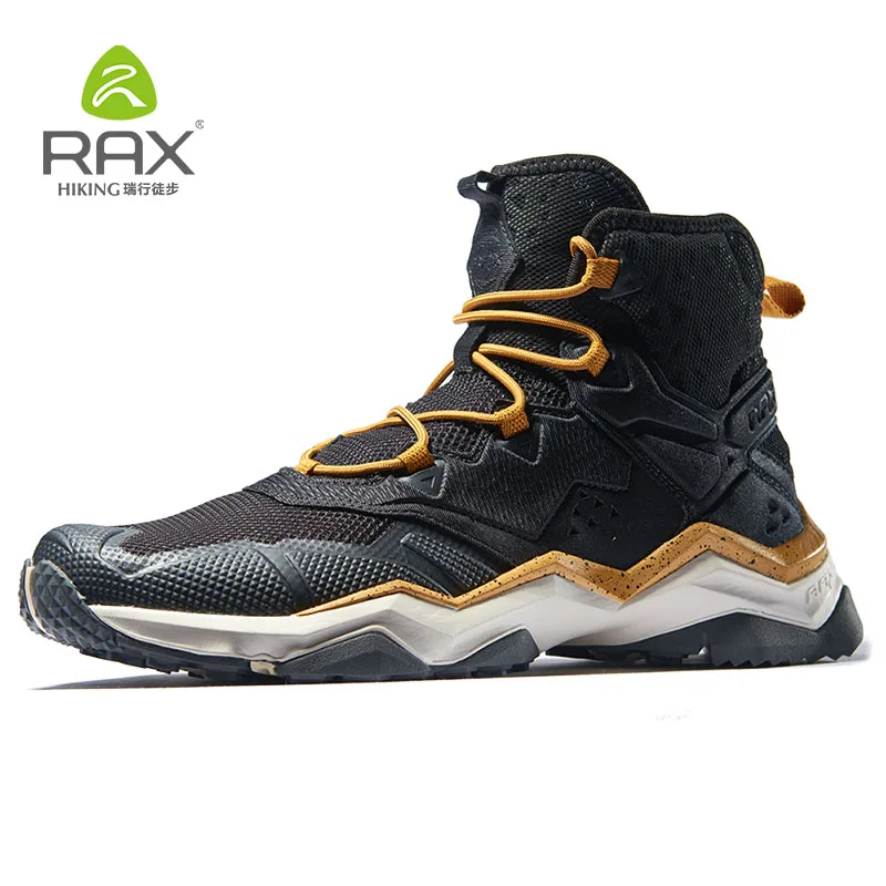RAX Men Winter Outdoor Sports Shoes Hiking Boot Warm Mountain Trekking Anti-slip Shoes Outdoor Comfortable Shoes Men Breathable